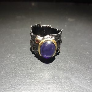 'Game of Thrones' Style Natural Amethyst Band t10